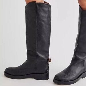 Free People We The Free Bryce Equestrian Boots Black 9